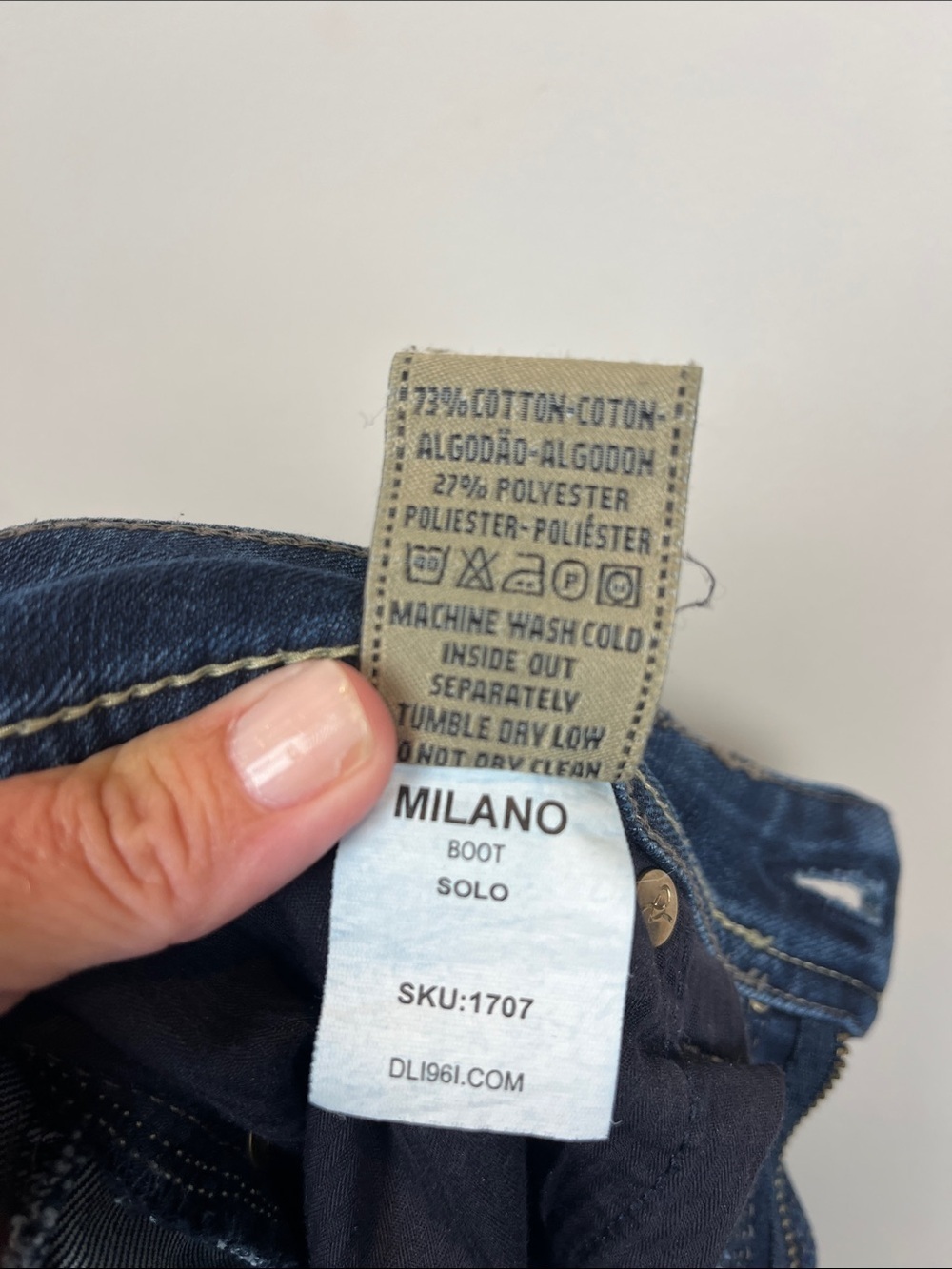 DL1961 Milano Boot Cut Dark Wash Jeans Size 29 - Picture 10 of 10